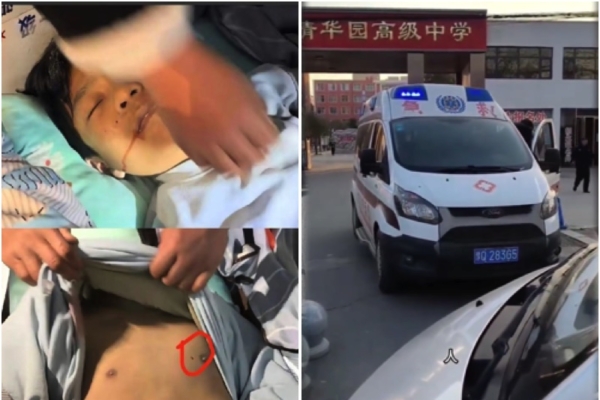 河南新蔡初中生离奇死亡校方图掩盖引发民众抗议