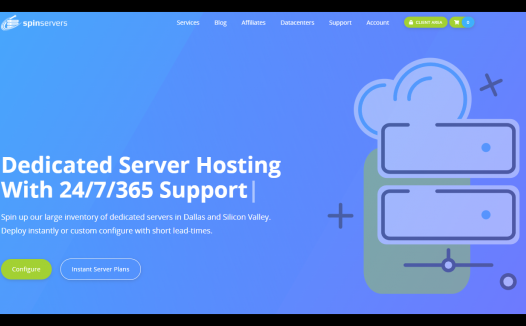 Spinservers:10Gbps带宽服务器$49/月起,1Gbps不限流量服务器$89/月起,圣何塞/达拉斯机