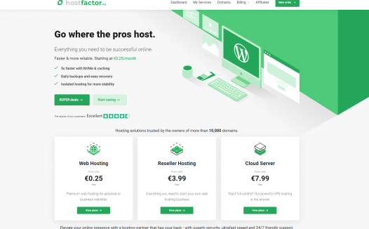 #黑五# hostfactor:德国/法国/英国VPS,€15/月-8G内存/4核(AMD EPYC)/100GNVMe/不限流量/40G防御/有Windows