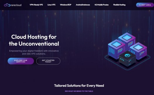 #黑五# rarecloud:全年VPS最低价-€8.3/年,1G内存/1核/25GNVMe/3T流量,美国/德国/荷兰/罗马尼亚