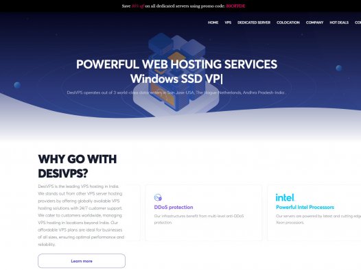 #黑五# desivps:美国圣何塞VPS低至$15/年,不限制流量,1G内存/1核/25gSSD/1Gbps带宽