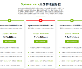 SpinServers,2025年6月优惠码,.美国,独服99美元/月